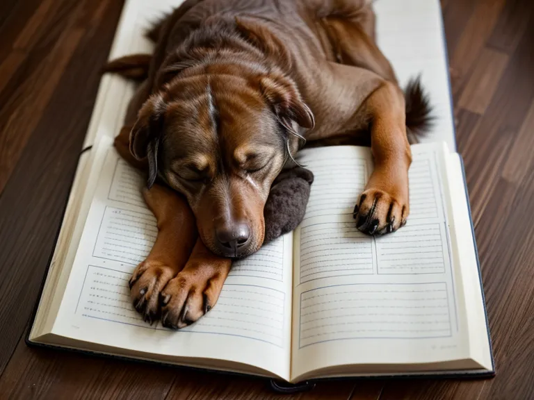 Mateo estudiando autoaprendizaje veterinario en su escritorio de Montevideo, con Lola cerca