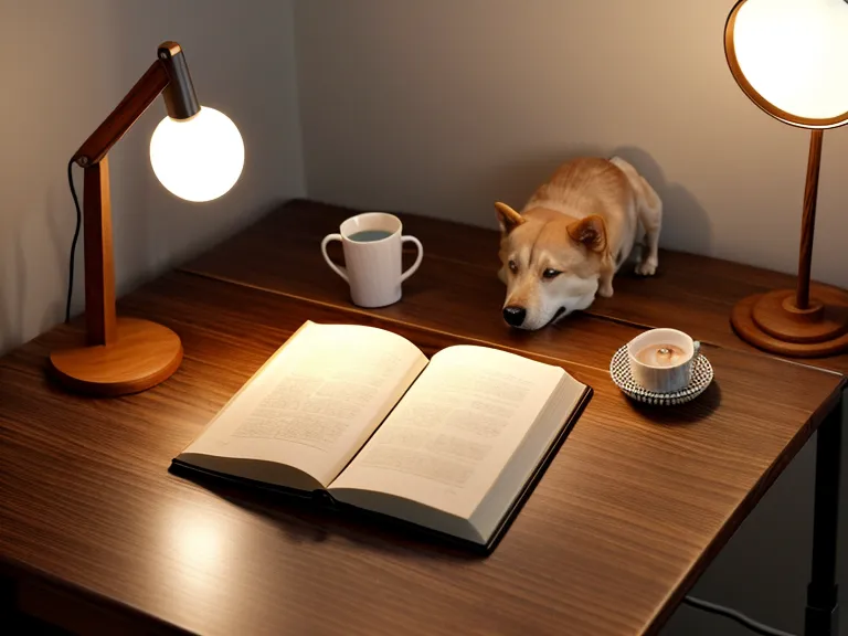 Plato de agua y correa de perro sobre suelo de madera junto a libro de veterinaria, símbolo de la cuarentena y el bienestar animal tras la adopción