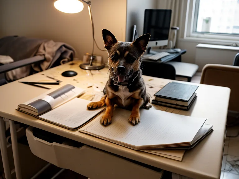 Carpeta de vacunación de un perro adulto adoptado de un refugio, con apuntes de auxiliar veterinario sobre vacunación canina y salud veterinaria